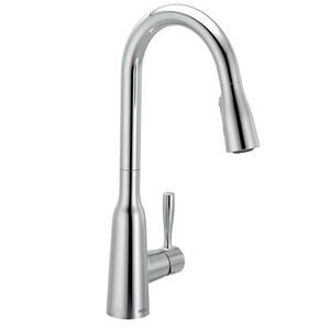 Moen Orivesi one-handle high arc pulldown kitchen faucet 87891 Chrome Finish
